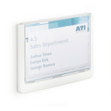 DURABLE Információs tábla Durable Click Sign 14.9x10,55 cm szürke információs címke