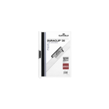 DURABLE Klip mappa 30lap Durable Duraclip®, fehér mappa