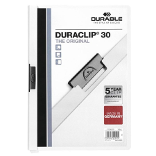 DURABLE Klipmappa DURABLE Duraclip A/4 30 lapig fehér mappa