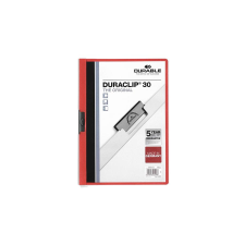DURABLE Klipmappa DURABLE Duraclip A/4 30 lapig piros mappa