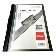 DURABLE Klipmappa Durable Duraclip A/4 60 lapig fekete lefűző