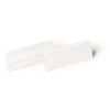 DURABLE Logisztikai zseb, 100x38 mm, fekvő, DURABLE "HARD COVER", öntapadó csíkkal, átlátszó
