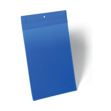 DURABLE Mágneses dokumentum tároló zseb A4, álló, 10 db/csomag, Durable Neodym, kék információs tábla, állvány