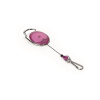 DURABLE Névjegykártyatartó kihúzható karabineres, Durable with Snap Hook halvány lila