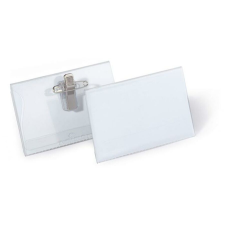 DURABLE Névkitűző, csíptetővel és tűvel, 54x90 mm, DURABLE névkitűző