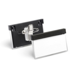 DURABLE Névkitűző Durable Select 30x60 mm kombi klippel névkitűző