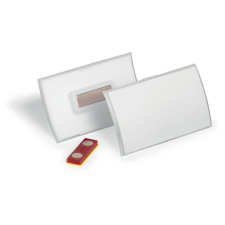 DURABLE Névkitűző, mágnessel, elfordulásgátlóval, 90x54mm, DURABLE "CLICK FOLD", 10db/cs névkitűző