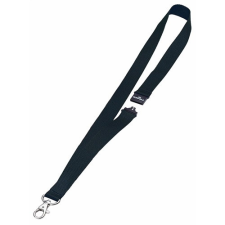 DURABLE Névkitűző textilszalag Durable 44 cm karabinerrel fekete névkitűző