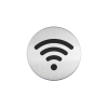 DURABLE Piktogram, információs tábla, átmérő 83mm, WIFI Durable ezüst