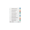 DURABLE Regiszter DURABLE műanyag A/4 10 színes + index fülek