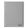 DURABLE Regiszter DURABLE műanyag A/4 1-20 részes szürke