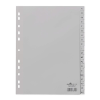 DURABLE Regiszter DURABLE műanyag nyomtatott A/4 A-Z 20 részes szürke