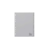 DURABLE Regiszter DURABLE műanyag nyomtatott A/4 maxi A-Z 20 részes szürke