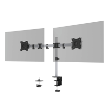 DURABLE Select 13"-27" LCD TV/Monitor asztali tartó - Ezüst (2 kijelző) tv állvány és fali konzol