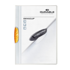 DURABLE Swingclip A4 30lapos narancssárga clip-mappa mappa