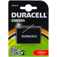 DURACELL akku Canon típus LP-E12 (Prémium termék) digitális fényképező akkumulátor