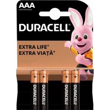 DURACELL Basic alkáli AAA ceruzaelem - 4 db ceruzaelem