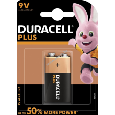 DURACELL elem Plus Power típus PP3 9V-Block 1db/csom. 9 v-os elem