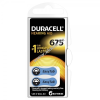 DURACELL hallókészülék elem DA675 6db/csom.