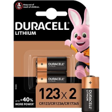DURACELL Ultra CR123A 2 db digitális fényképező akkumulátor