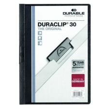  DuraClip gyorsfűző lap, 20 db, kapacitás 30 lap, fehér lefűző