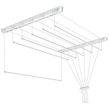 DuraHome mennyezeti, fehér 6 × 120 cm ruhaszárító állvány