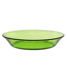 Duralex Lys Green zöld átlátszó üveg, mélytányér, 19,5 cm, 201215 tányér és evőeszköz