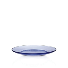 Duralex Lys Marine kék átlátszó üveg, desszert tányér, 19 cm, 201198 tányér és evőeszköz