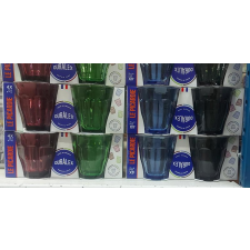 Duralex PICARDIE színes poharak, 25 cl, 4 db, üveg, 201048 üdítős pohár