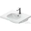Duravit AURENA 60x50 cm-es falra szerelhető mosdó kerámia fedeles click-clack leeresztővel, DuraShield® bevonattal, fényes fehér 238760AA00