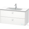 Duravit Brioso mosdó alá építhető 2 fiókos alsószekrény,1020x479 mm, White Matt Decor BR410301818
