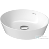 Duravit CAPE COD 400x360 mm-es ráültethető mosdó Wondergliss bevonattal,fehér/szatén fehér matt 23284026001