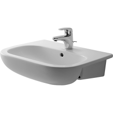 Duravit D-Code mosdótál 55x44 cm félkör alakú fehér 0339550000 fürdőkellék