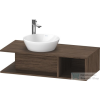 Duravit D-NEO 1000x480 mm-es mosdó alá építhető alsószekrény,Walnut Dark Decor DE491902121