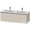 Duravit D-NEO 1280x462 mm-es 1 fiókos alsószekrény 233613 mosdóhoz,Taupe Matt Decor DE426509191