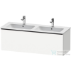 Duravit D-NEO 1280x462 mm-es 1 fiókos alsószekrény 233613 mosdóhoz,White Matt Decor DE426501818