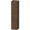 Duravit D-NEO 176x40x36 cm-es 1 ajtós magas szekrény csiszolt bronz színű fogantyúval, balos, matt sötét dió DE1328L04210000