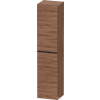 Duravit D-NEO 176x40x36 cm-es 1 ajtós magas szekrény fekete színű fogantyúval, balos, matt dió DE1328LBD790000