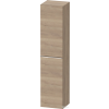 Duravit D-NEO 176x40x36 cm-es 1 ajtós magas szekrény króm színű fogantyúval, jobbos, márványos tölgy DE1328R10550000