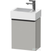 Duravit D-NEO 364x222 mm-es 1 ajtós függesztett szekrény 072438 mosdóhoz,balos, Concrete Grey Matt Decor DE4218L0707