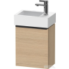 Duravit D-NEO 364x222 mm-es 1 ajtós függesztett szekrény 072438 mosdóhoz,balos, Natural Oak DE4218L3030