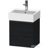 Duravit D-NEO 434 x 322 mm-es 1 ajtós szekrény Vero Air kézmosóhoz,balos, Black Oak DE4217L1616