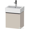 Duravit D-NEO 434 x 322 mm-es 1 ajtós szekrény Vero Air kézmosóhoz,jobbos, Taupe Matt Decor DE4217R9191