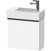 Duravit D-NEO 484x222 mm-es 1 ajtós függesztett szekrény 072450 mosdóhoz,balos, White Matt Decor DE4219L1818