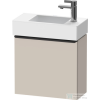 Duravit D-NEO 484x222 mm-es 1 ajtós függesztett szekrény 072450 mosdóhoz,jobbos, Taupe Matt Decor DE4219R9191