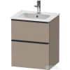 Duravit D-NEO 510x402 mm-es 2 fiókos függesztett szekrény 233653XXX mosdóhoz,Linen Decor DE436007575
