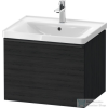 Duravit D-NEO 584x 452 mm-es 1 fiókós függesztett szekrény 236760XXX mosdóhoz,Black Oak DE4249016160000