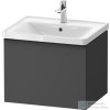 Duravit D-NEO 584x 452 mm-es 1 fiókós függesztett szekrény 236760XXX mosdóhoz,Graphite Matt Decor DE4249049490000