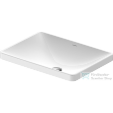 Duravit D-NEO 600x440 mm csaplyuk és túlfolyó nélküli beépíthető mosdó, fehér 0358600079 szaniter