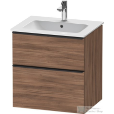 Duravit D-NEO 610x462 mm-es 2 fiókos függesztett szekrény 233663XXX mosdóhoz,Natural Walnut Decor DE436107979 fürdőszoba bútor